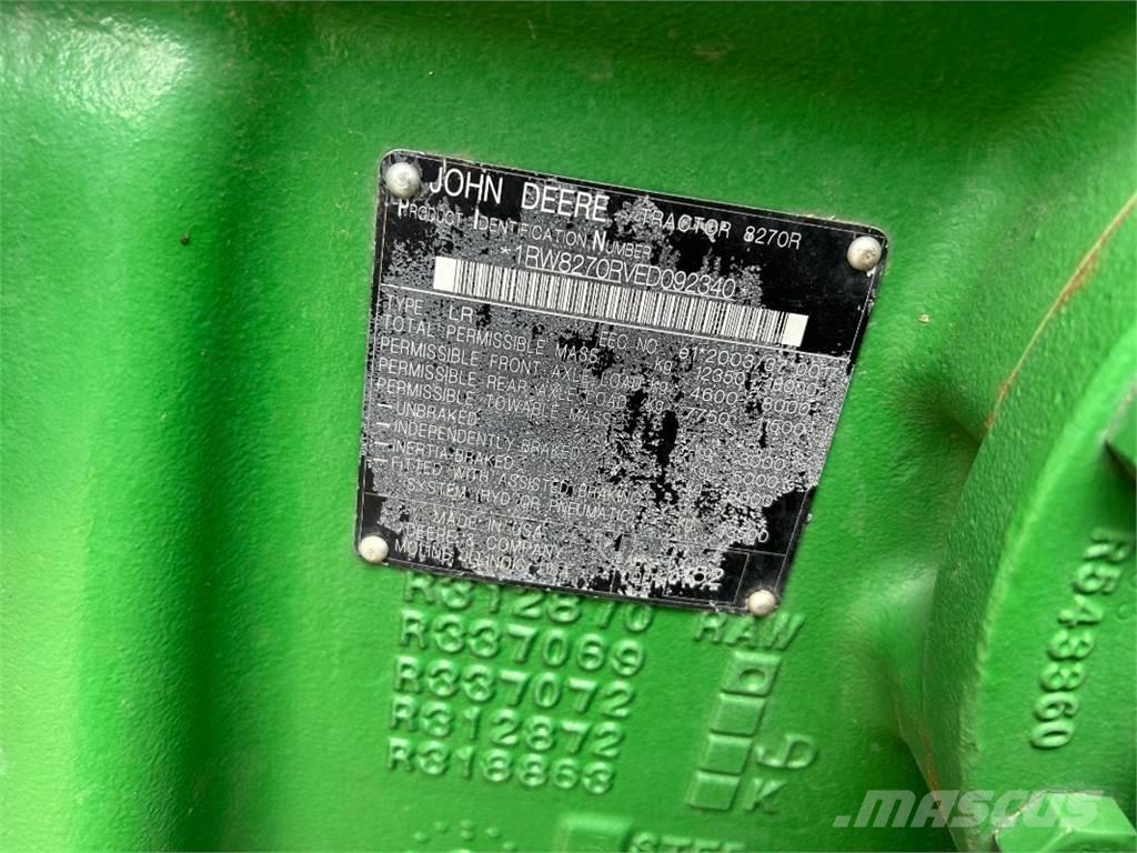 John Deere 8270R Tractoren