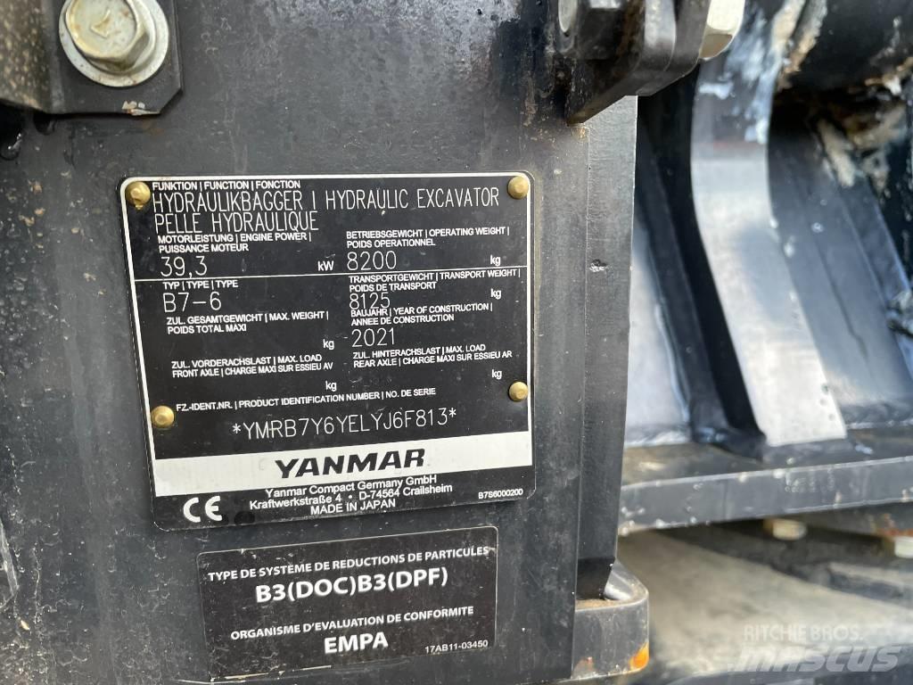 Yanmar B7 Midigraafmachines 7t - 12t