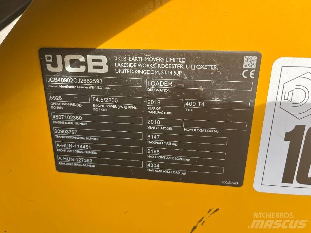 JCB 409 T4 Wielladers