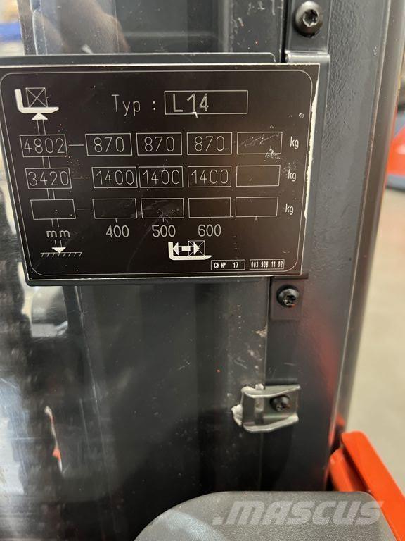 Linde L14 Stapelaar meeloop