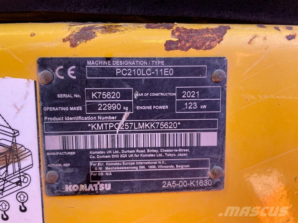 Komatsu PC 210 LC-11 Rupsgraafmachines