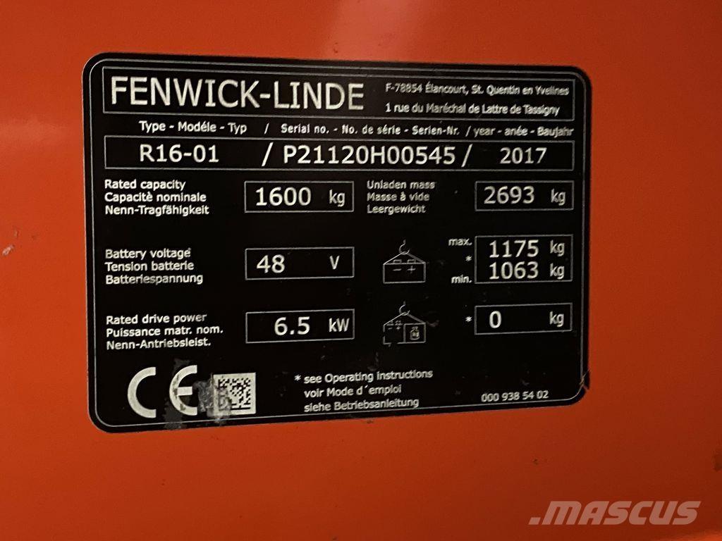 Linde R16 Reachtruck voor hoog niveau