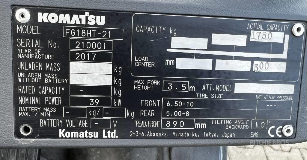 Komatsu FG15HT-21 LPG heftrucks