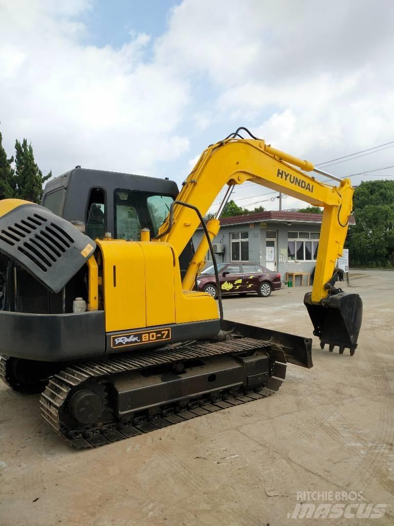 Hyundai 80-7 Rupsgraafmachines