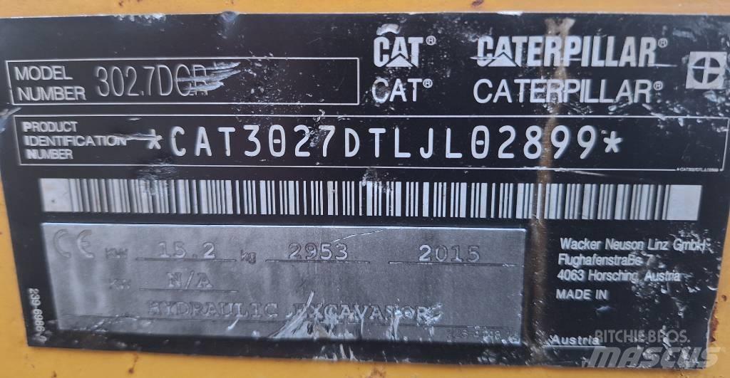 CAT 302.7 D CR Minigraafmachines < 7t