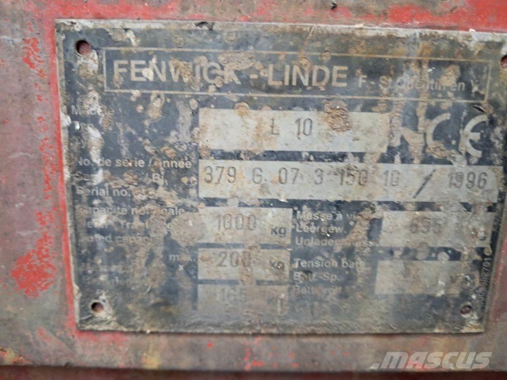 Linde L10 Stapelaar meeloop