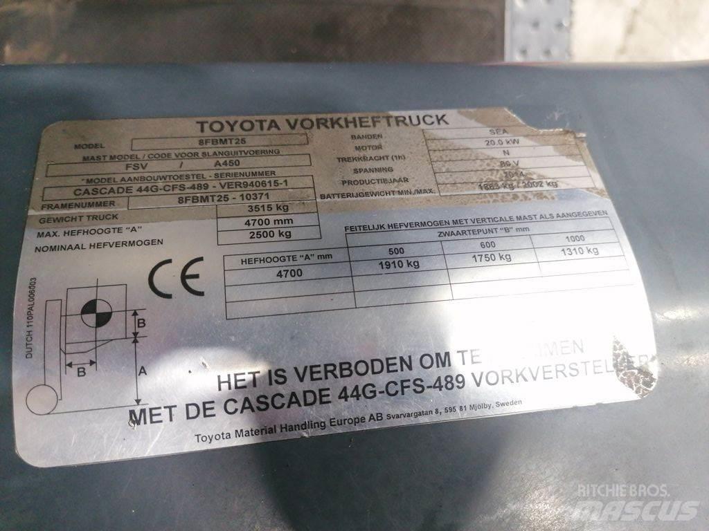 Toyota 8FBMT25 Elektrische heftrucks