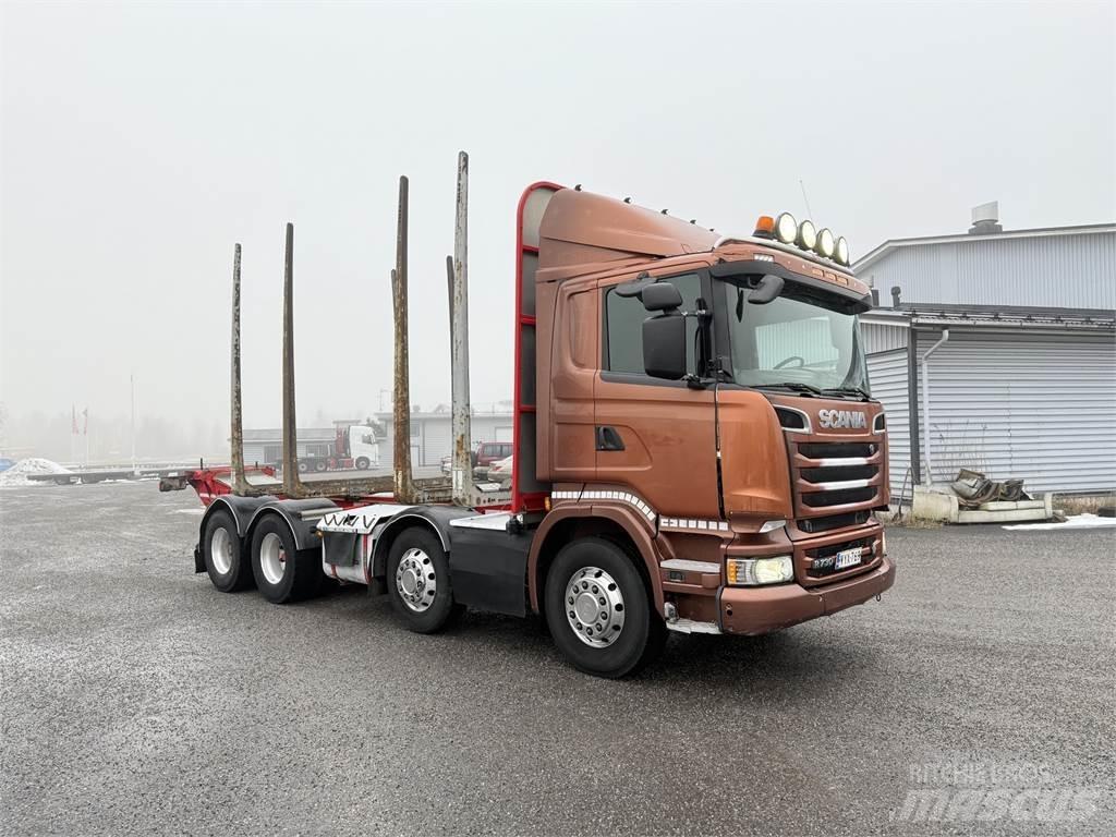 Scania R 730 8X4 Hout-Bakwagens