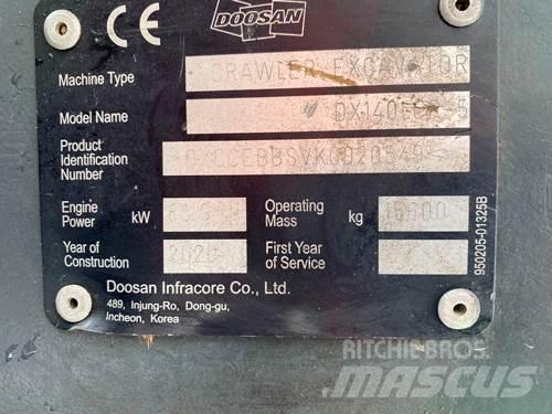 Doosan DX140LCR-5 Rupsgraafmachines