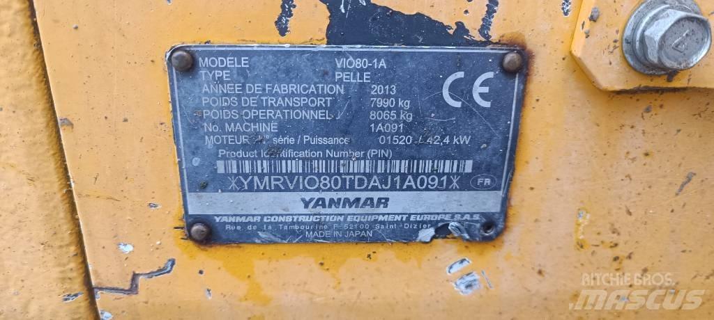 Yanmar Vio 80-1A Midigraafmachines 7t - 12t
