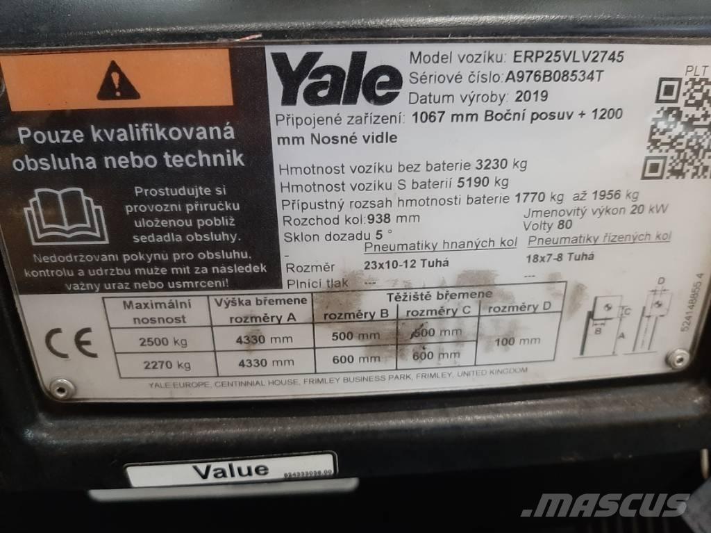 Yale ERP 25 VL Elektrische heftrucks