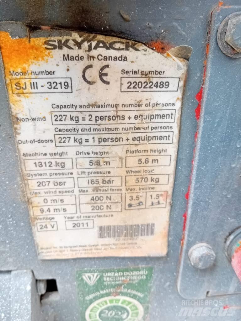 SkyJack 3219 SJ Schaarhoogwerkers