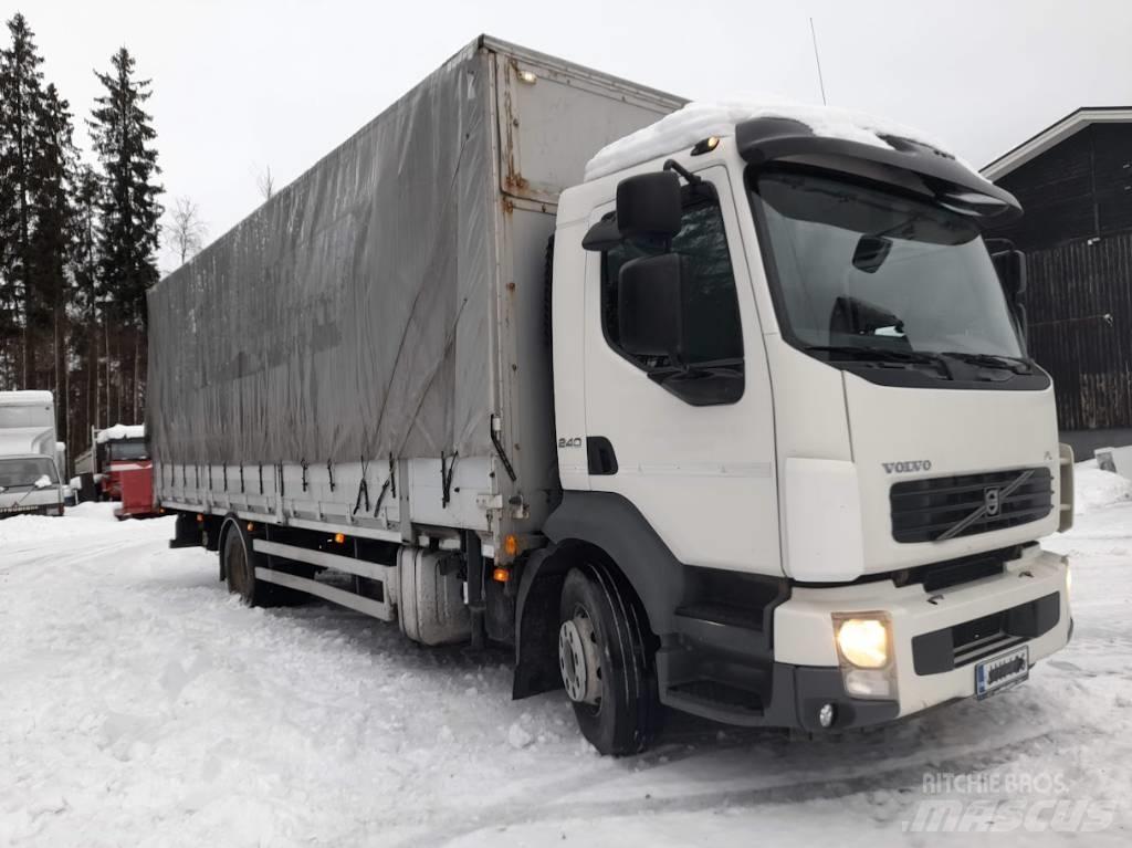 Volvo FL 240 Vlakke laadvloer met kraan