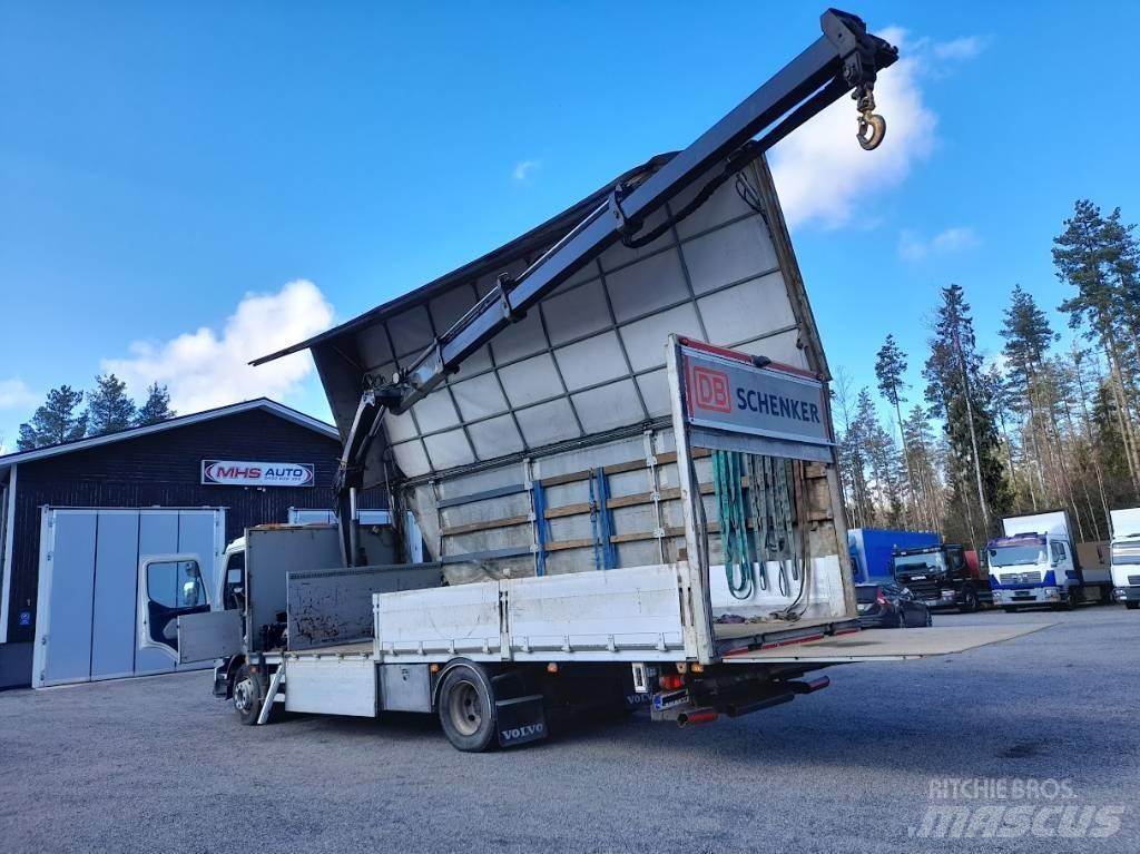 Volvo FL 240 Vlakke laadvloer met kraan