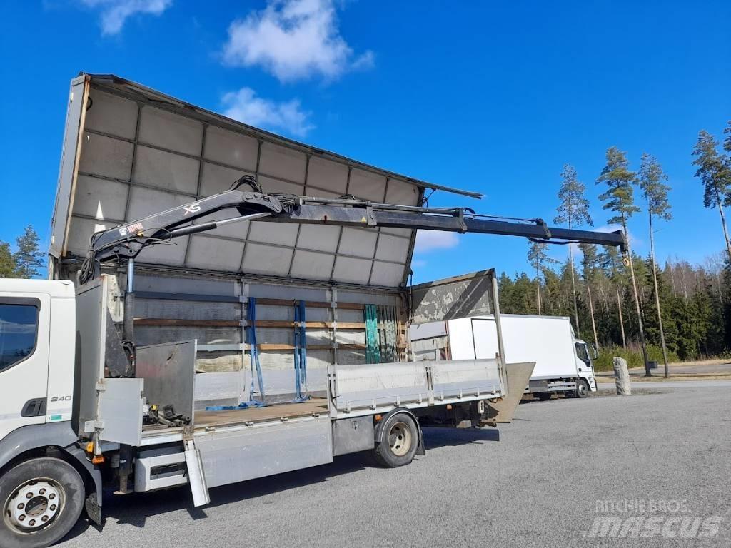 Volvo FL 240 Vlakke laadvloer met kraan