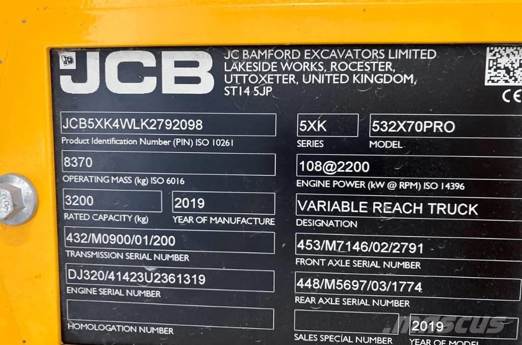 JCB 532-70 Verreikers voor landbouw