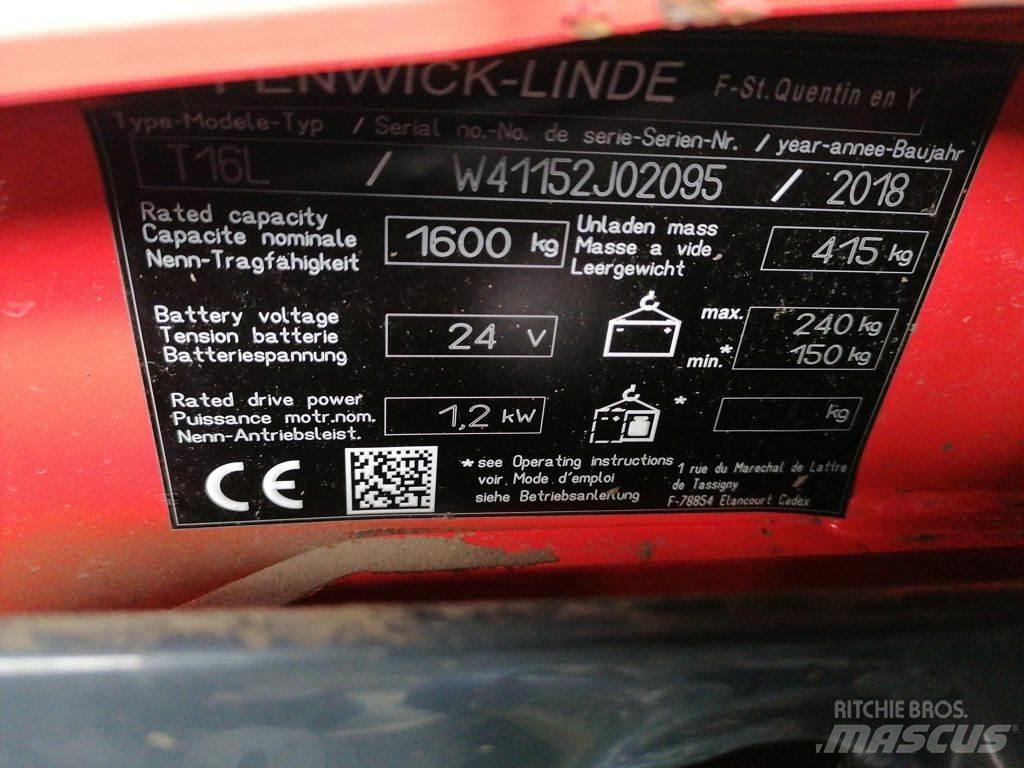 Linde T16L Electro-pallettrucks