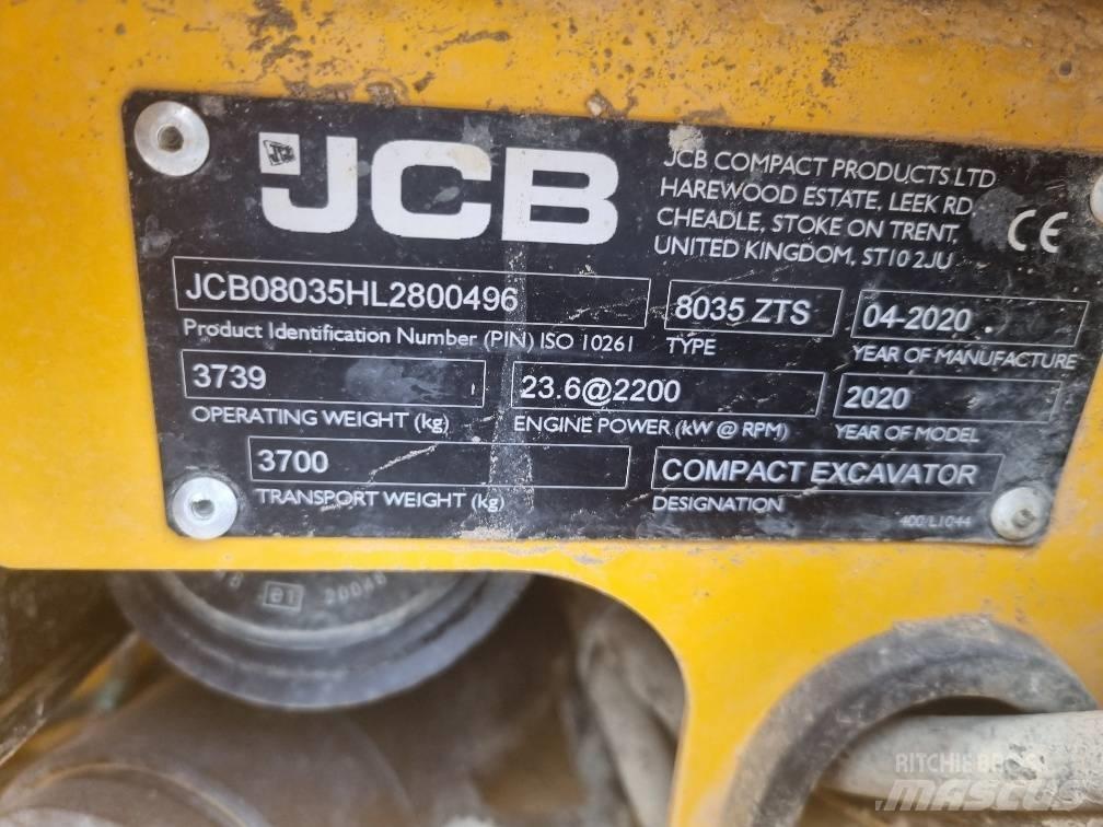 JCB 8035 ZTS Minigraafmachines < 7t