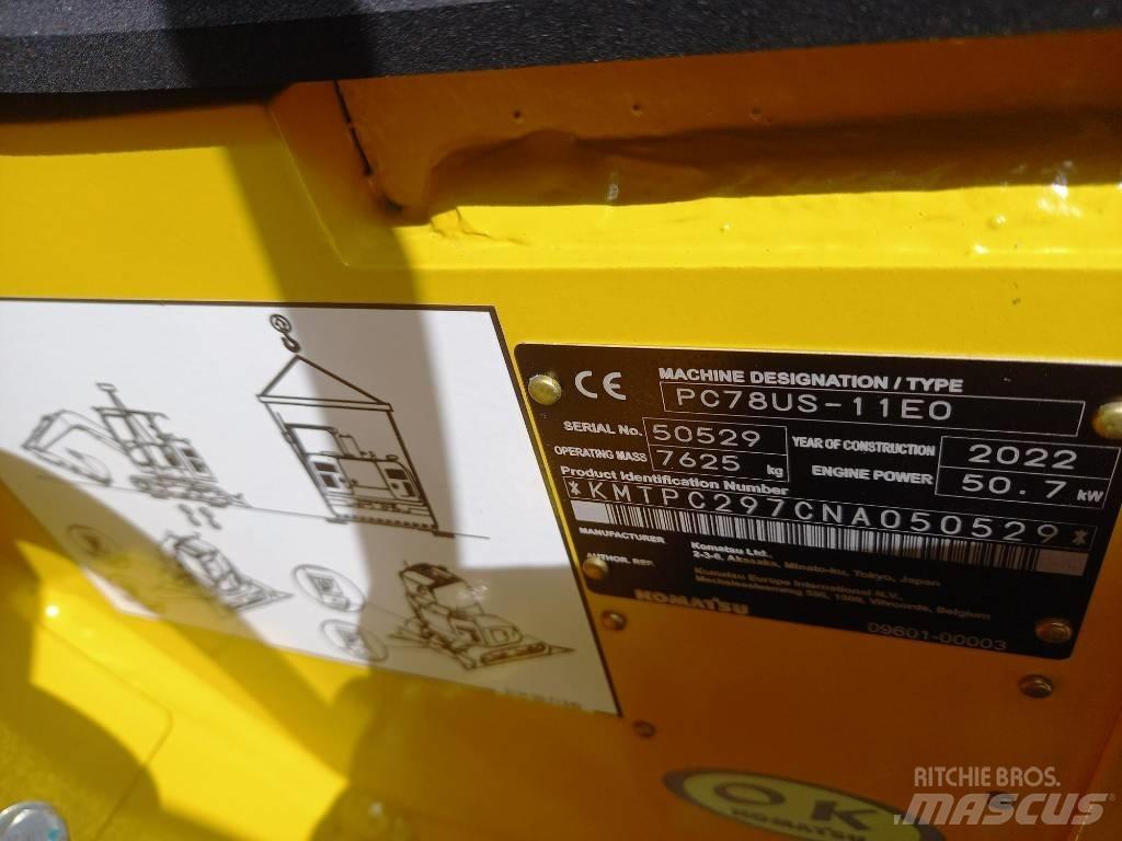 Komatsu PC78US-11EO Midigraafmachines 7t - 12t