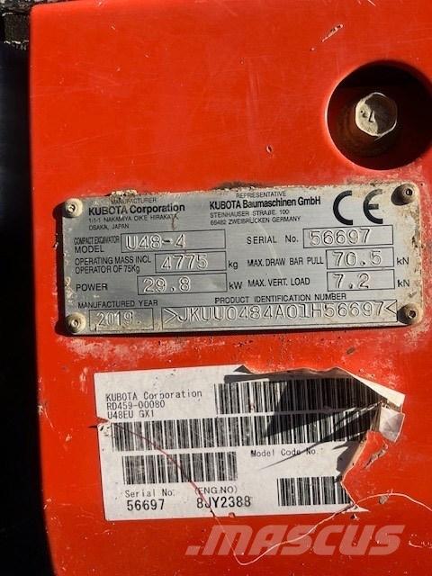 Kubota U 48-4 Minigraafmachines < 7t
