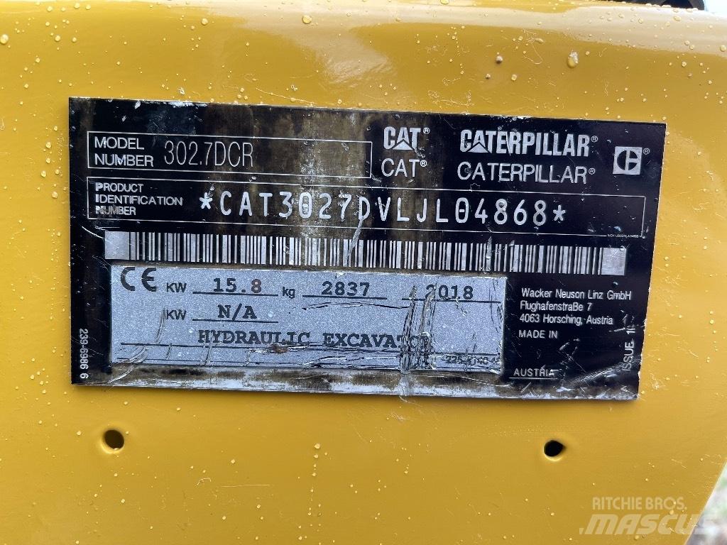 CAT 302.7D CR Minigraafmachines < 7t
