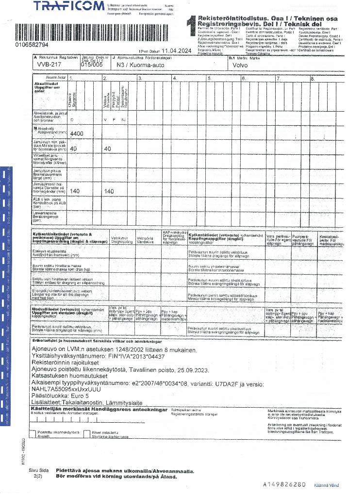 Volvo FL 240 Bakwagens met gesloten opbouw