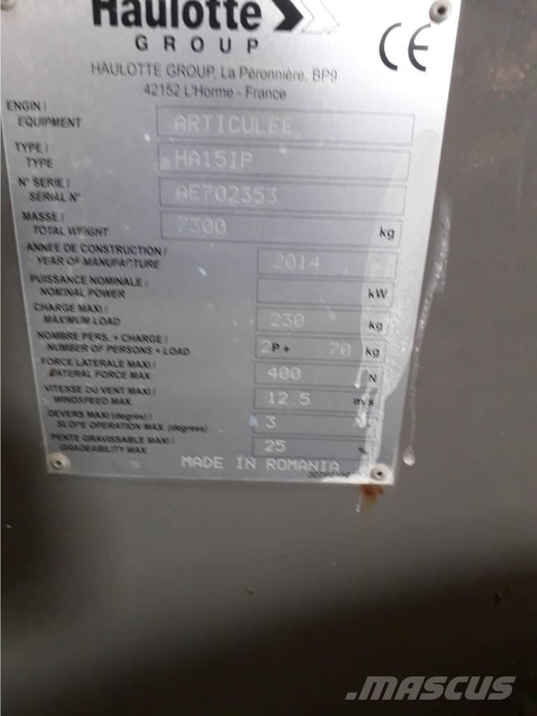 Haulotte HA 15 IP Knikarmhoogwerkers