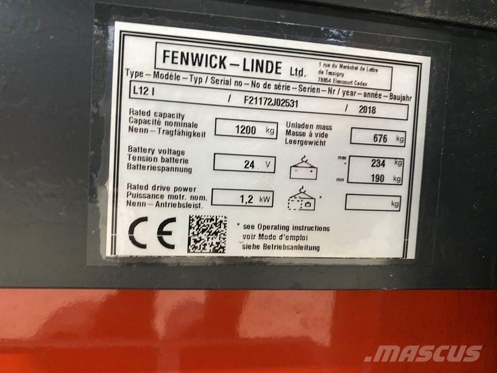 Linde L12 I Stapelaar meeloop