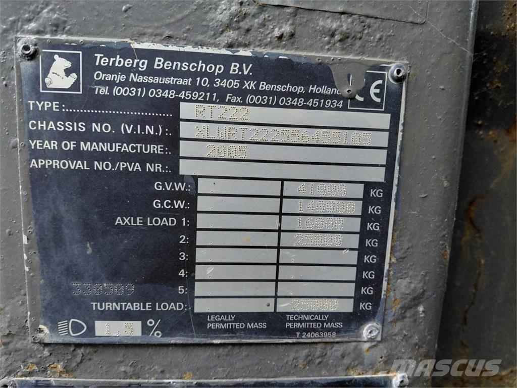 Terberg RT222 Laden en Lossen - overige