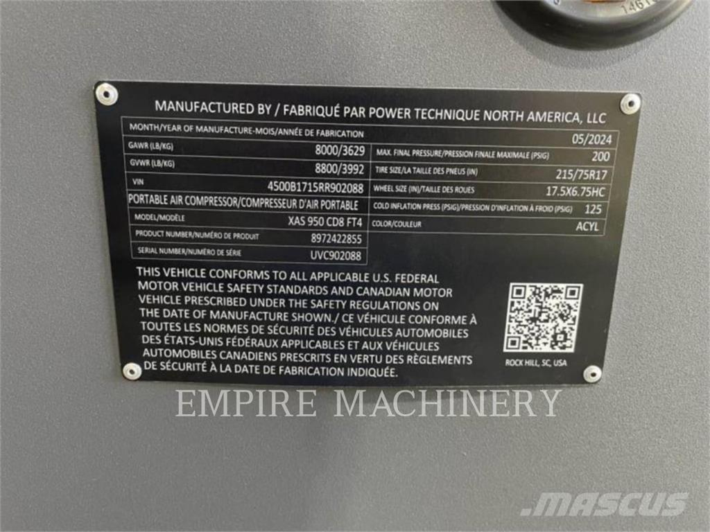 Atlas Copco XAS950CD Compressors