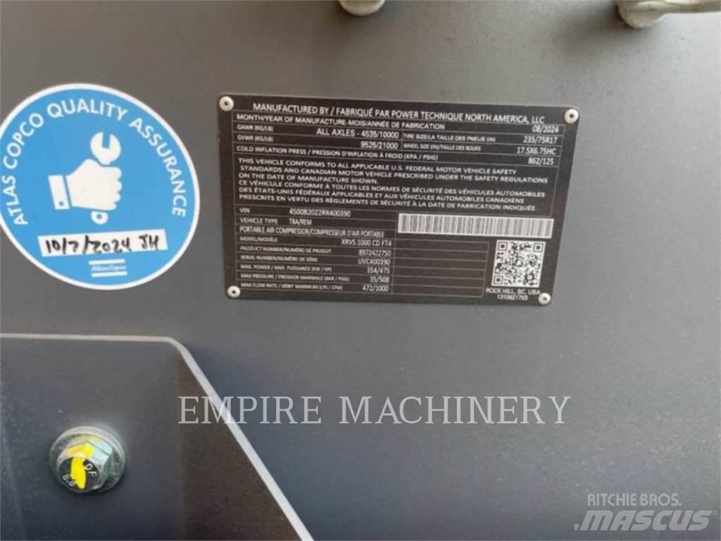 Atlas Copco XRVS1000CD Compressors