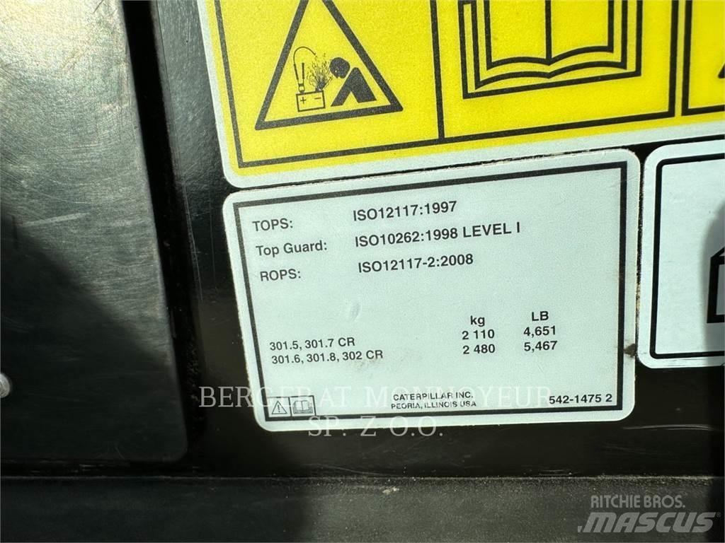 CAT 302CR Rupsgraafmachines
