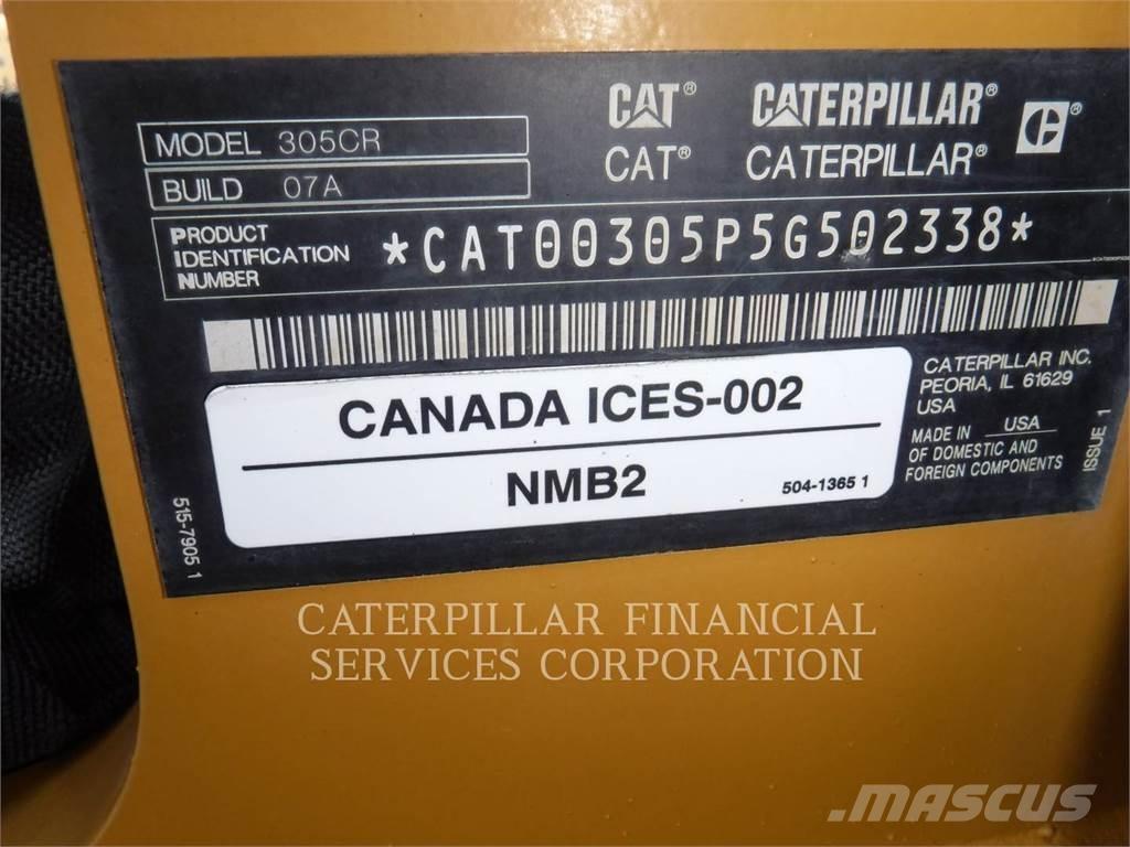 CAT 305-07CR Rupsgraafmachines