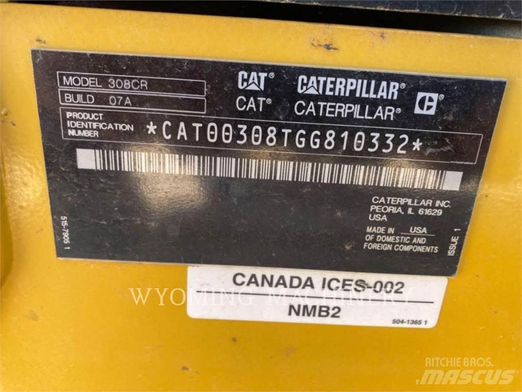 CAT 308 Rupsgraafmachines