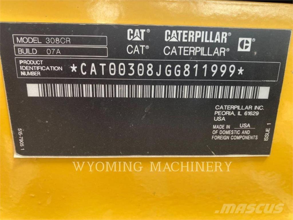 CAT 308 Rupsgraafmachines