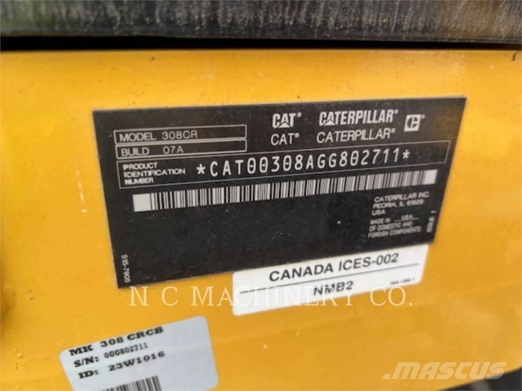 CAT 308 CRCB Rupsgraafmachines