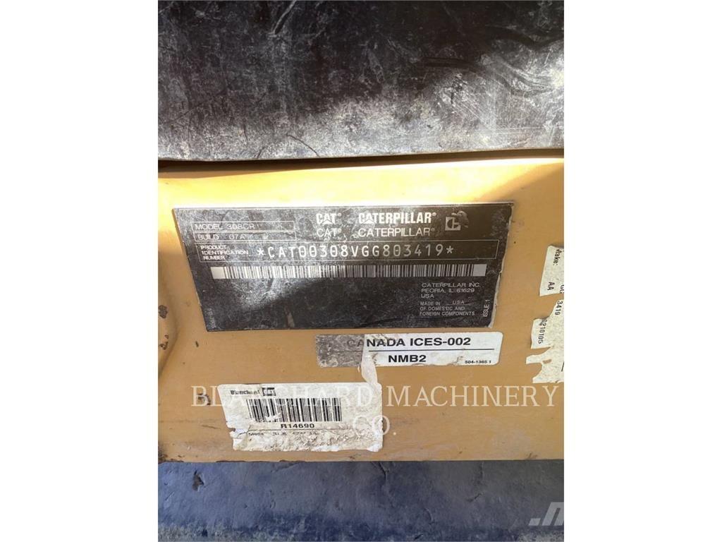 CAT 308CR Rupsgraafmachines