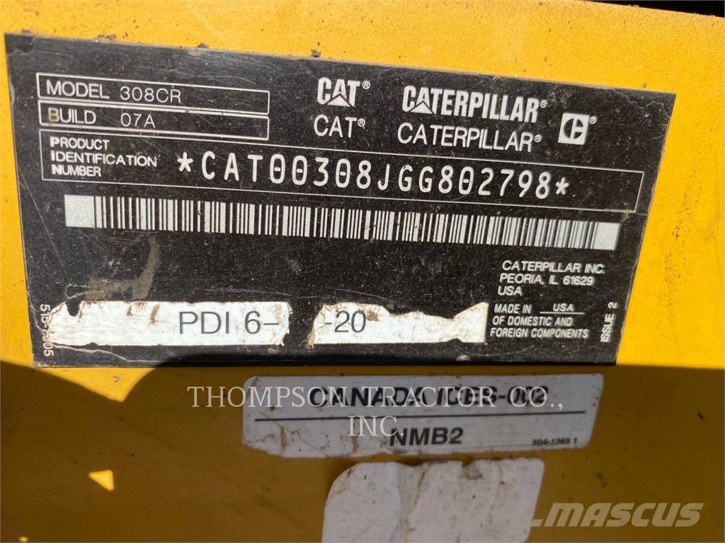CAT 308CR Rupsgraafmachines