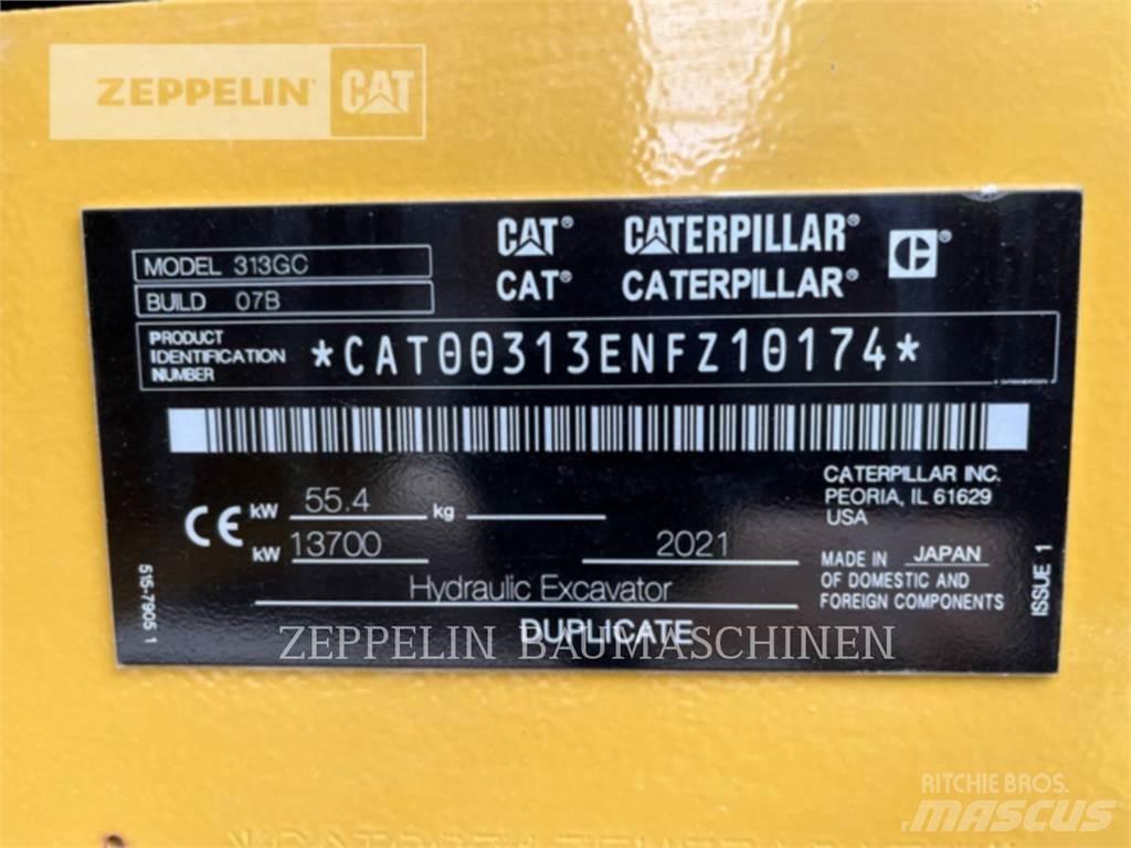 CAT 313GC Rupsgraafmachines