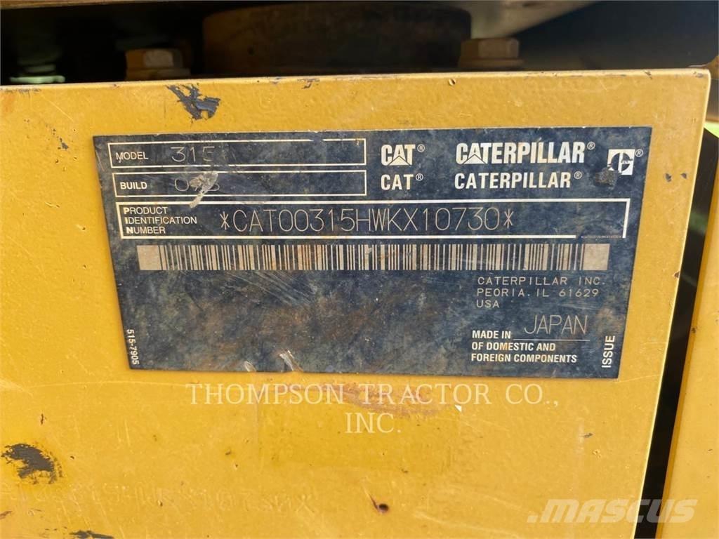 CAT 315 Rupsgraafmachines