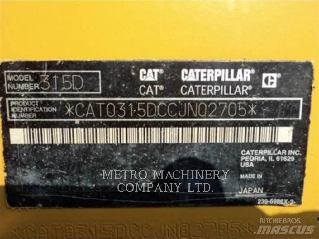 CAT 315DL Rupsgraafmachines