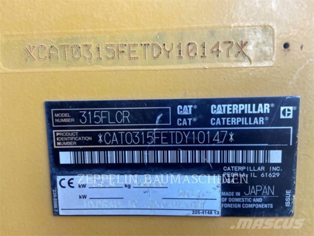 CAT 315FL Rupsgraafmachines