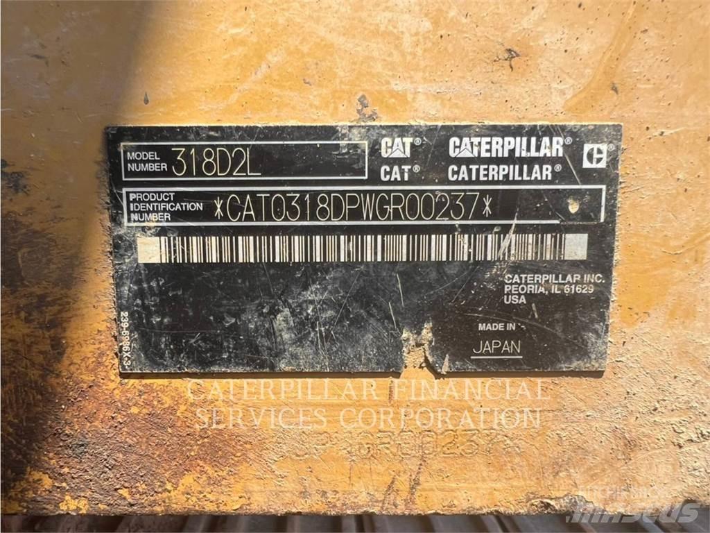CAT 318D2L Rupsgraafmachines