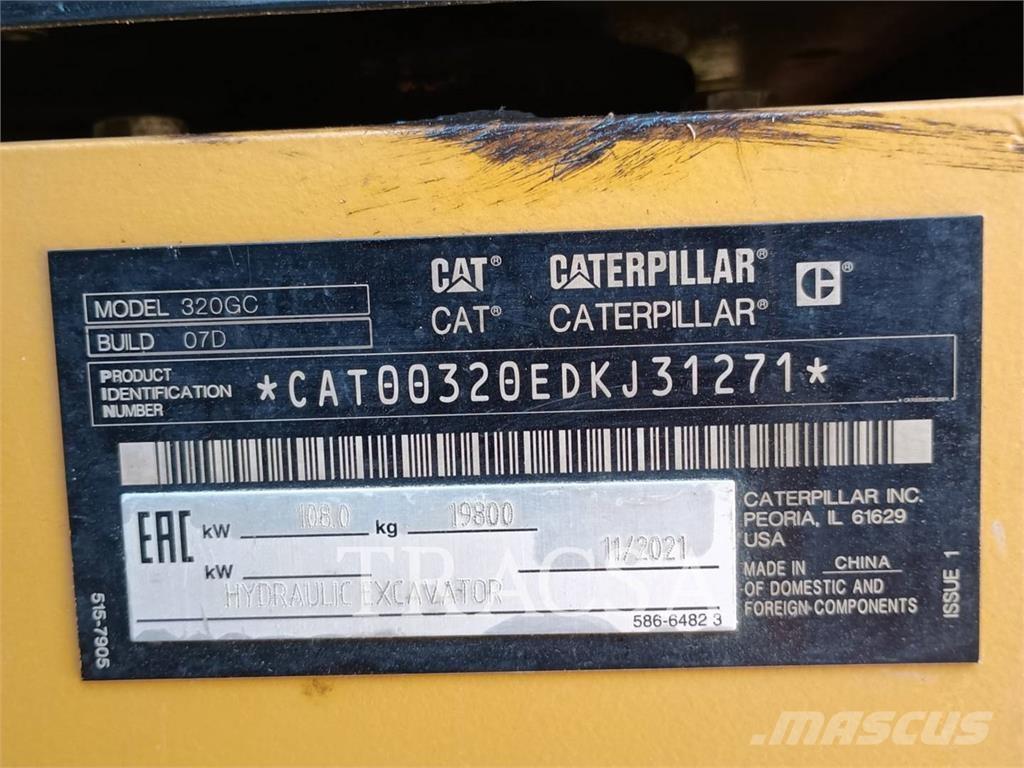 CAT 320GC Rupsgraafmachines