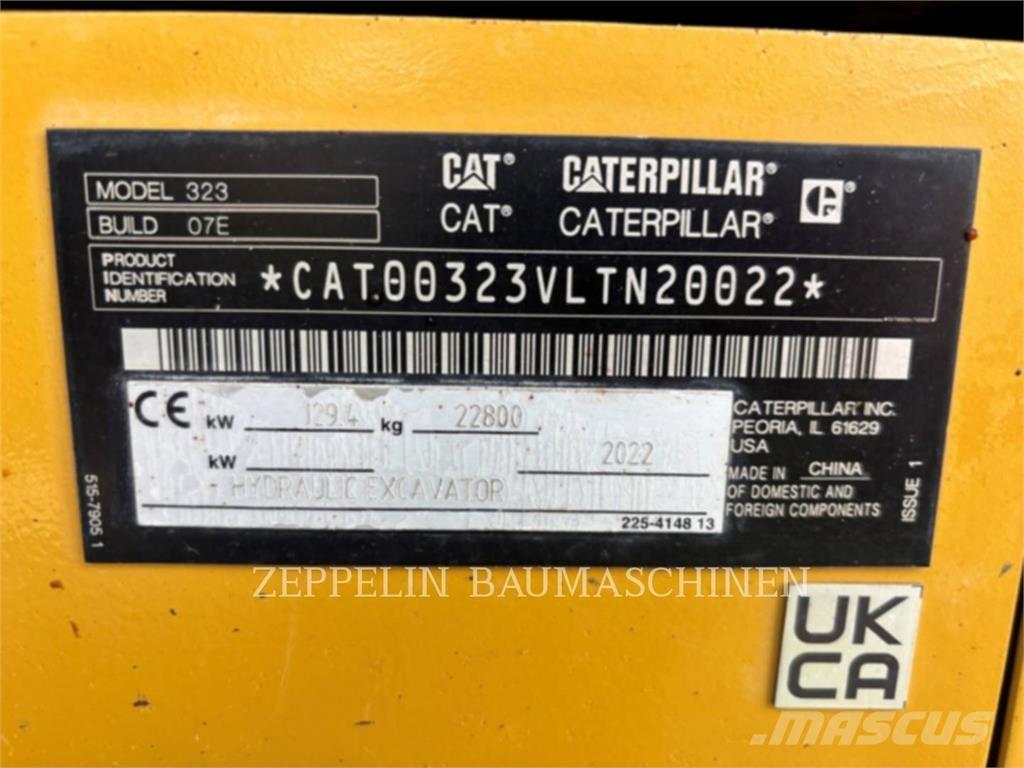 CAT 323-07D Rupsgraafmachines