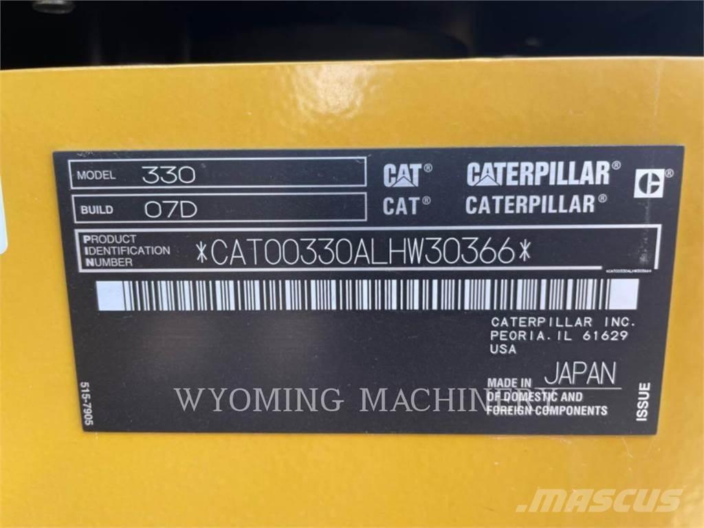 CAT 330 Rupsgraafmachines