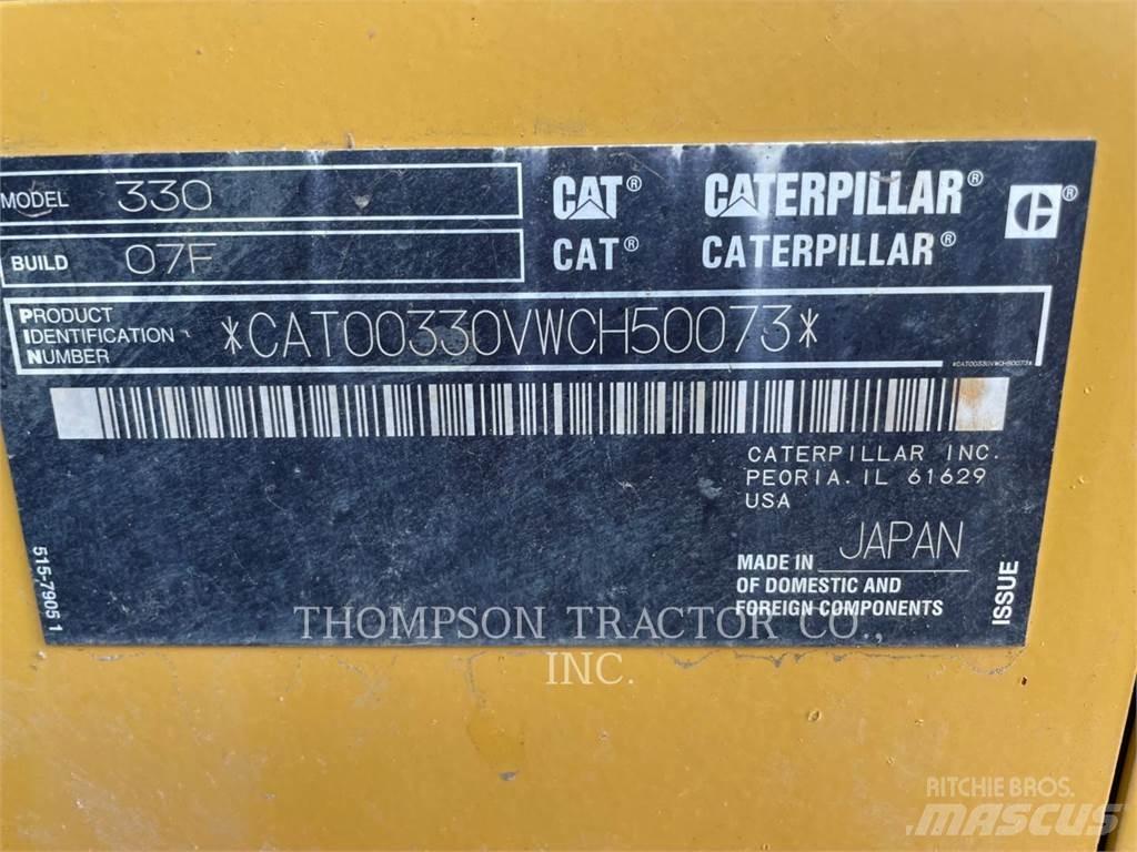 CAT 330 Rupsgraafmachines