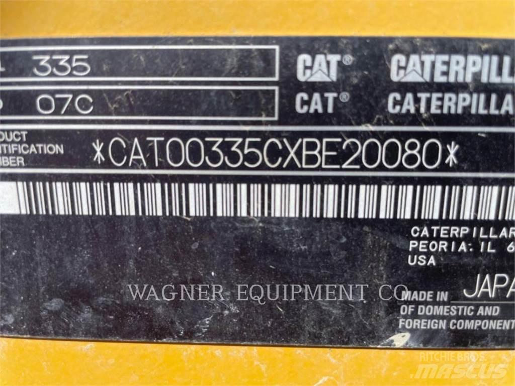 CAT 335 Rupsgraafmachines