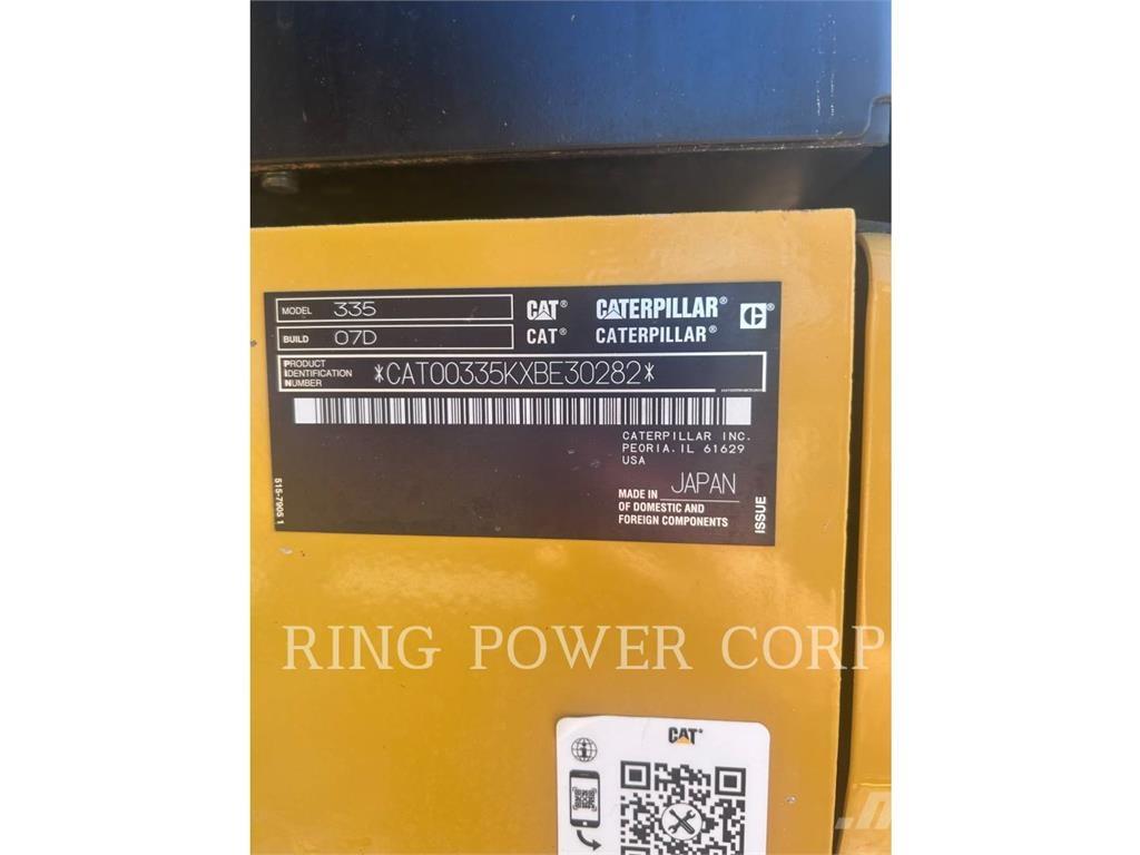 CAT 335QC Rupsgraafmachines