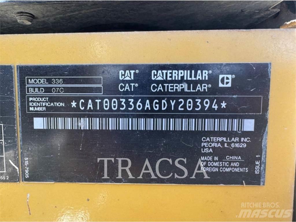 CAT 336 Rupsgraafmachines
